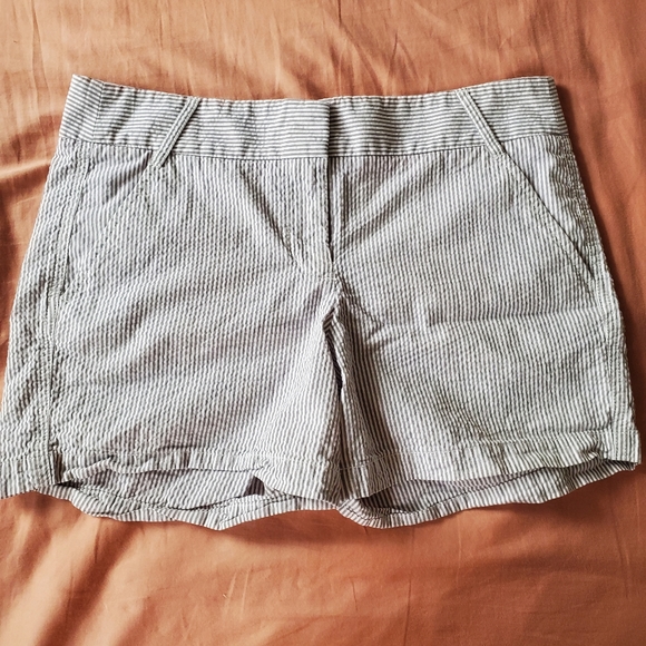 J Crew Seersucker City Fit Shorts - Picture 1 of 8